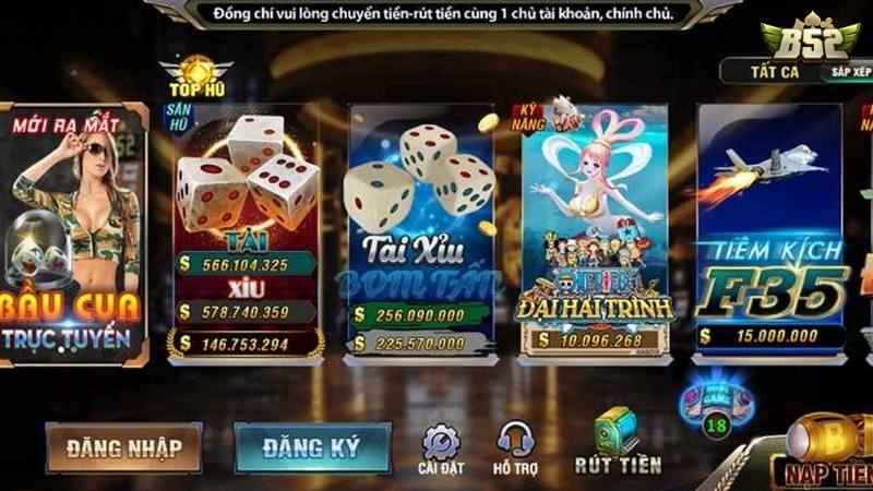 Game tài xỉu với giao diện hiện đại, tốc độ nhanh